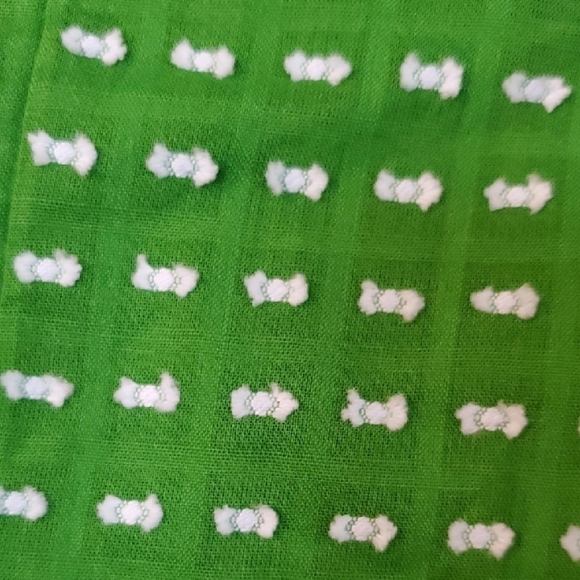 Kate Spade Green Blouse with Playful Puff Sleeves - Picture 7 of 9